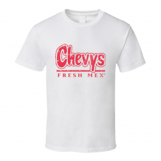 Chevys Fresh Mex Fast Food Restaurant Distressed Look T Shirt