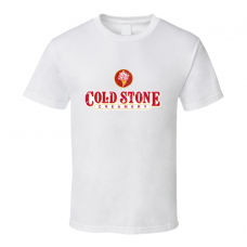 Cold Stone Creamery Fast Food Restaurant Distressed Look T Shirt