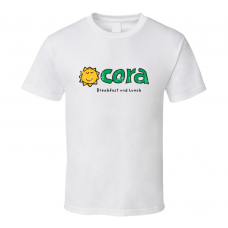 Cora Fast Food Restaurant Distressed Look T Shirt