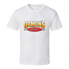 Damons Grill Fast Food Restaurant Distressed Look T Shirt