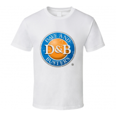 Dave and Busters Fast Food Restaurant Distressed Look T Shirt