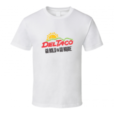 Del Taco Fast Food Restaurant Distressed Look T Shirt