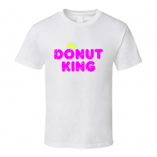 Donut King Fast Food Restaurant Distressed Look T Shirt