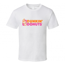 Dunkin Donuts Fast Food Restaurant Distressed Look T Shirt