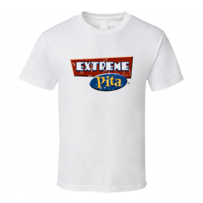 Extreme Pita Fast Food Restaurant Distressed Look T Shirt