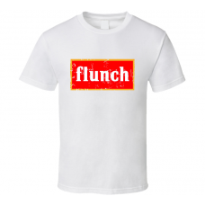 Flunch Fast Food Restaurant Distressed Look T Shirt