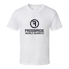 Freebirds World Burrito Fast Food Restaurant Distressed Look T Shirt