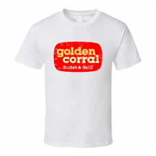 Golden Corral Fast Food Restaurant Distressed Look T Shirt