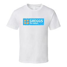 Greggs Fast Food Restaurant Distressed Look T Shirt