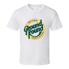 Ground Round Fast Food Restaurant Distressed Look T Shirt