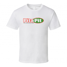 Pita Pit Fast Food Restaurant Distressed Look T Shirt