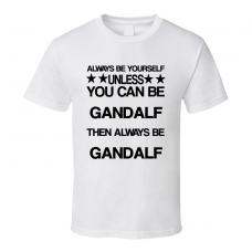 Gandalf The Lord of the Rings Be Yourself Movie Characters T Shirt
