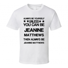 Jeanine Divergent Be Yourself Movie Characters T Shirt