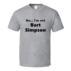 Bart Simpson Fan Look-alike Funny Gift Trendy T Shirt