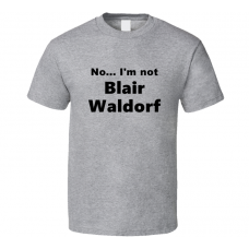 Blair Waldorf Fan Look-alike Funny Gift Trendy T Shirt