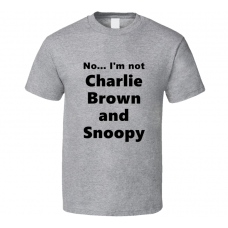 Charlie Brown And Snoopy Fan Look-alike Funny Gift Trendy T Shirt