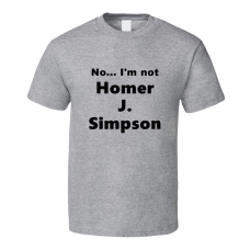 Homer J. Simpson Fan Look-alike Funny Gift Trendy T Shirt