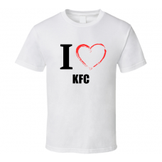 Kfc Resturant Fan Funny I Heart Food Gift T Shirt