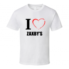 Zaxby's Resturant Fan Funny I Heart Food Gift T Shirt