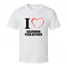California Pizza Kitchen Resturant Fan Funny I Heart Food Gift T Shirt