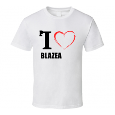 Blaze Pizza Resturant Fan Funny I Heart Food Gift T Shirt