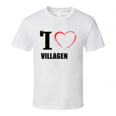 Village Inn Resturant Fan Funny I Heart Food Gift T Shirt