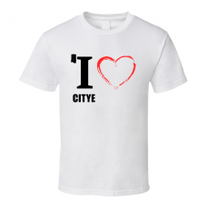 City Barbeque Resturant Fan Funny I Heart Food Gift T Shirt