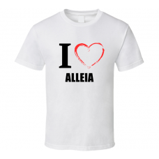 Alleia Resturant Fan Funny I Heart Food Gift T Shirt