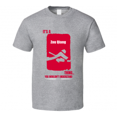 Zou Qiang Curling Team China Cool Olympic Athlete Fan Gift T Shirt