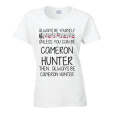 Cameron Hunter Be Yourself Singer Band Music Concert T Shirt