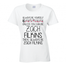 Zach Filkins Be Yourself Singer Band Music Concert T Shirt