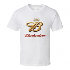 Budweiser Beer Aged Weathered Look T Shirt