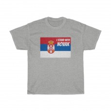 I Stand With Novak Serbian Tennis Fan T Shirt
