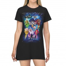Sing 2 Movie Fan Cool Gift Distressed Look T Shirt Dress